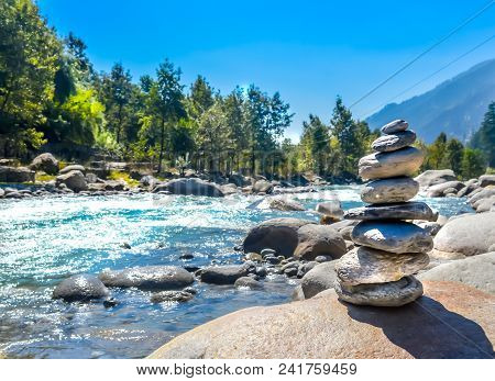 Balance And Wellness Retro Spa Concept, Inspiration, Zen-like And Wellbeing Tranquil Composition. Cl