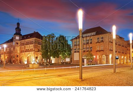 Stadt Nordhausen Rathaus city hall in Thuringia Germany