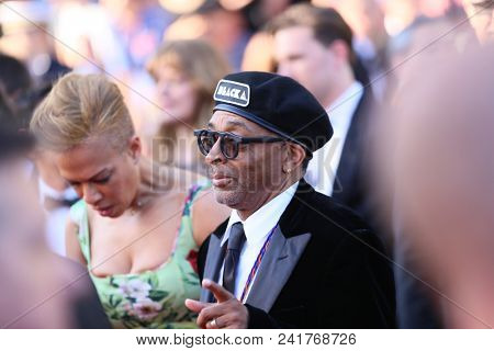 Tonya Lewis, Spike Lee attend Closing Ceremony during the 71st  Cannes Film Festival at Palais des Festivals on May 19, 2018 in Cannes, France. 