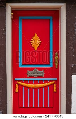 Stolberg carved wood doorin Harz mountains of Germany