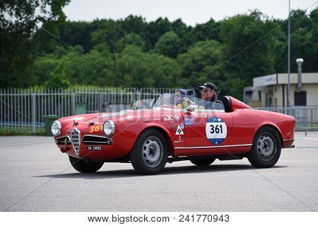 Monza, Italy - May 19 : Old Racing Car In Rally 