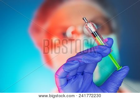 Immunologist Or Allergist Healthcare Medical Professional, Female Medicine And Health Worker In Hosp