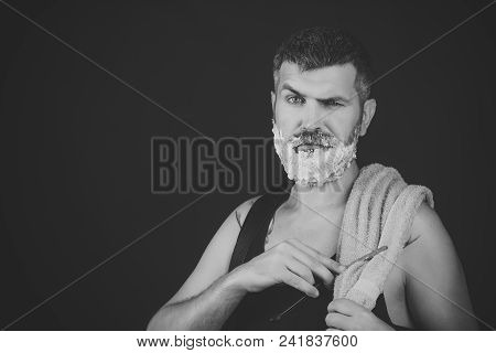Fashion, Beauty And Advertisement Concept. Fashion And Beauty, Innovation. Barber And Hairdresser. S