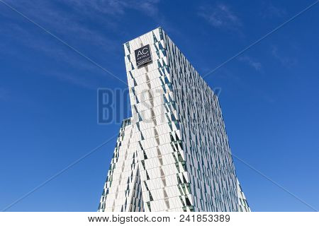 Copenhagen, Denmark - May 22, 2018: Ac Bella Sky Hotel, Convention And Congress Center In Orestad Di