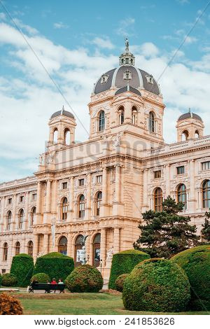 Vienna, Austria - May 8, 2018: Natural History Museum Building In Vienna, Austria. City Sightseing.