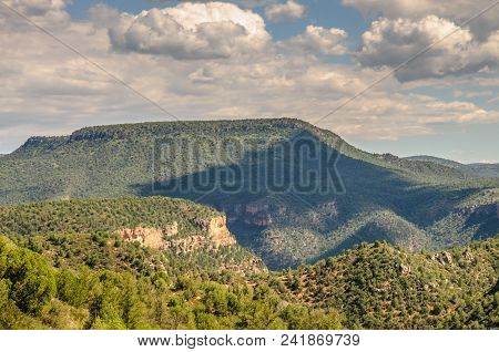 Overlook Of The Becker Butte And The Salt River In The Fort Apache Reservation, Arizona