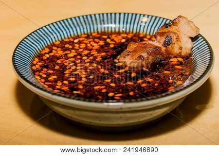 Grilled Lamb In Soy Bean Sauce With Sesame Seeds