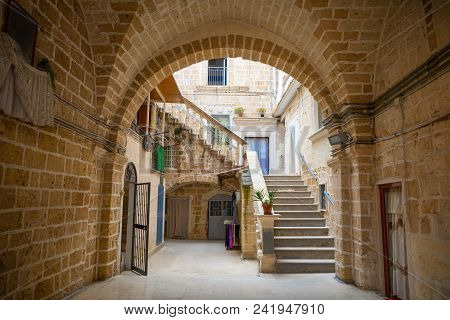 Bari, Italy - 5.05.2018: View Of A Narrow Sunny Street In The City Bari, Italy