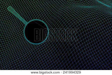 Abstract Landscape Background. Ready Template. Search The Web. Cyberspace Grid. Hi-tech Network. 3d 