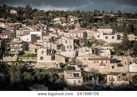 View Of Vouni Village. Limassol District. Cyprus.