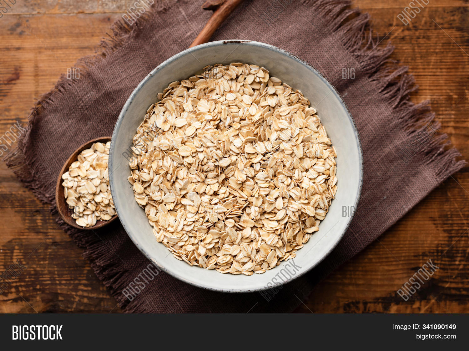 Imagen y foto Oats, Rolled Oat (prueba gratis) Bigstock