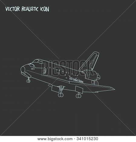 Space Shuttle Icon Vector & Photo (Free Trial) | Bigstock