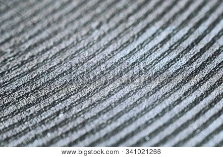 Macro Of Old And Damaged Metal Heating Element From Electric Range. Abstract Repeating Pattern Of Ri