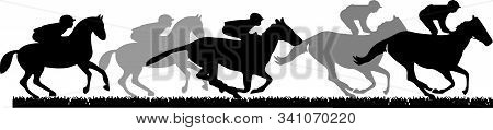 Horsemen Icon Isolated On White Background Pet, Player, Pony, Race