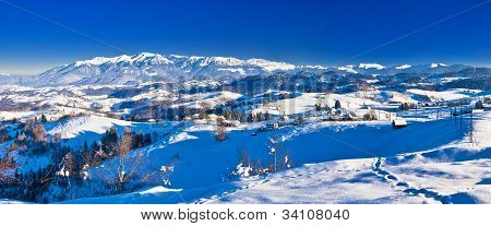 Monti Bucegi Panorama Panorama In Romania