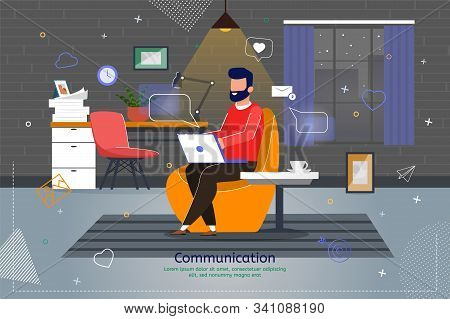 Online Communication Vector Photo Free Trial Bigstock