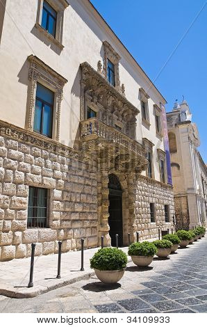 Della Marra palace. Barletta. Puglia. Italien.
