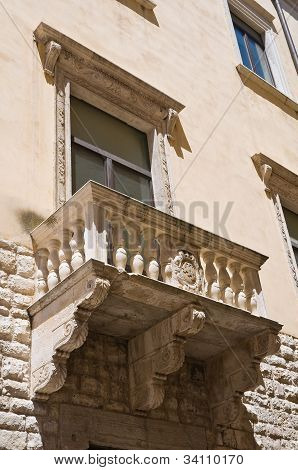 Della Marra palace. Barletta. Puglia. Italien.