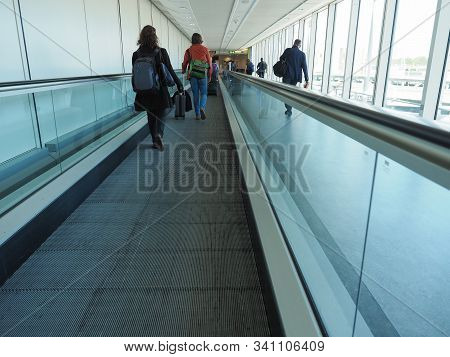 People At London Gatwick Airport