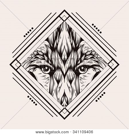 Graphic Vector Of Fox. Illustration For Print Of T-shirts, Mugs, Pens, Logos, Tattoo And Other Thing