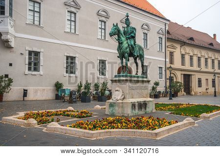 Budapest, Hungary - 11.11.2018: The Monument To Count Andras Hadik Von Futak