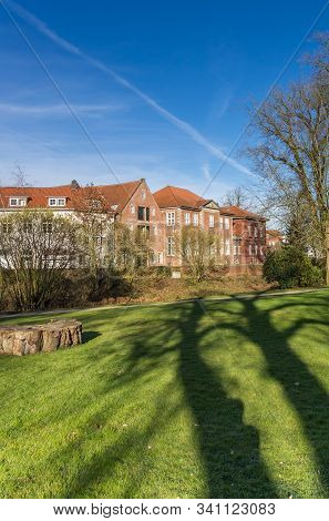Castle Park And Historic Buildings In Jever, Germany
