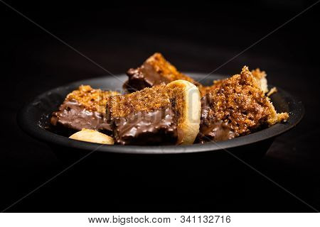 German Nut Corners With Chocolate (close-up, Isolated)