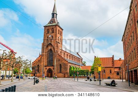 St. Canute's Cathedral In The Center Of Odense, Denmark