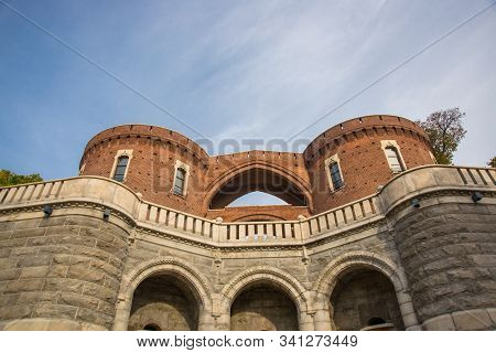 Helsingborg, Sweden: Medieval Gate Leading To A Lookout Tower In Helsingborg