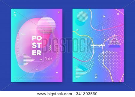 Pink Music Banner. Electronic Sound Brochure. Graphic Abstract Pattern. Bright Wave Shape. Hipster M