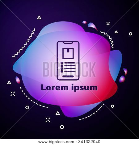 Purple Line Mobile Vector Photo Free Trial Bigstock