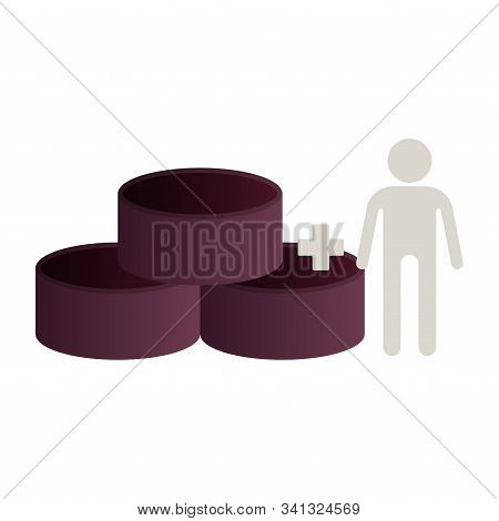 Data Warehouse Icon Logo Design. Vector Illustration