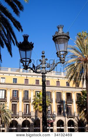 Piazza Barcellona Plaza Real Placa Reial con archs arcade