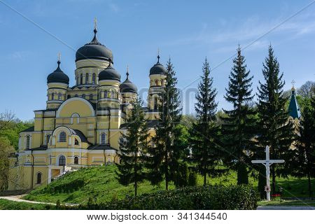 Orthodox Monastery Of Hincu (mănăstirea Hîncu) Located In Republic Of Moldova