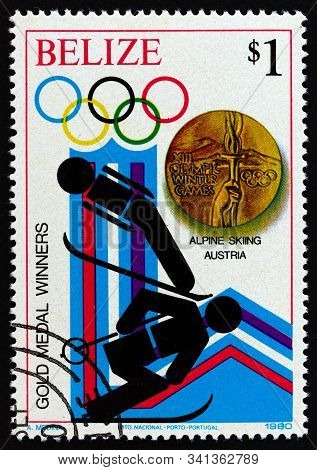 Belize - Circa 1980: A Stamp Printed In Belize From The 