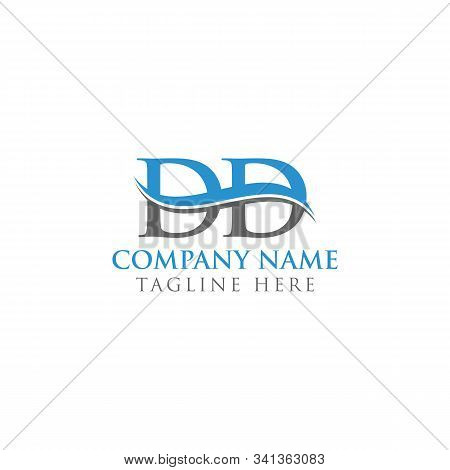 Initial Dd Water Wave Letter Logo With Creative Modern Typography Vector Template. Dd Logo Design