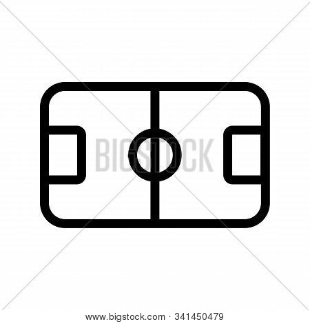 Table Football Icon Vector. A Thin Line Sign. Isolated Contour Symbol Illustration