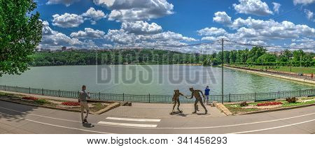 Sculpture By The Valea Morilor Lake In Moldova