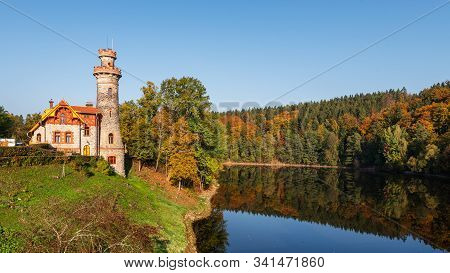 Autumn At The Dam Les Kralovstvi Near Dvur Kralove Nad Labem