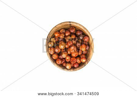 Handful Of Red Spicy Tiny Round Chile Tepin Peppers