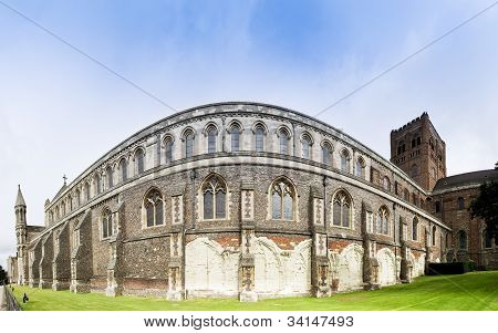 St Albans Cathedral væg England