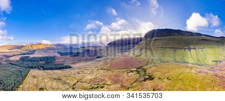 The Dramitic Mountains Surrounding The Gleniff Horseshoe Drive In County Sligo - Ireland