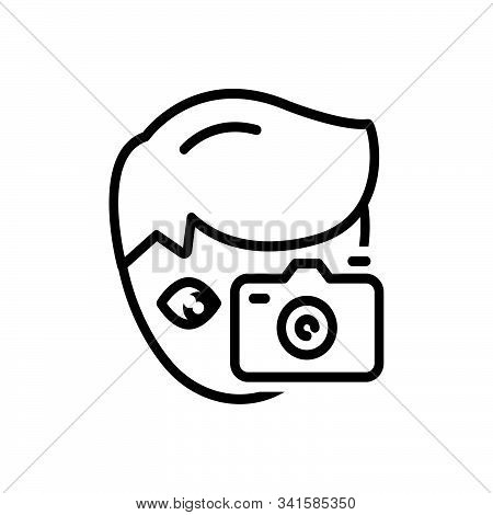 Black Line Icon For Hobby Penchant  Photography Photocamera Take-photo