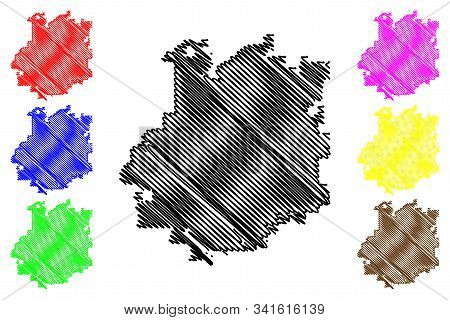 Sioux Falls City (united States Cities, United States Of America, Usa City) Map Vector Illustration,
