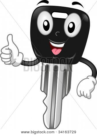 MASCOT kuvassa mukana auton avain