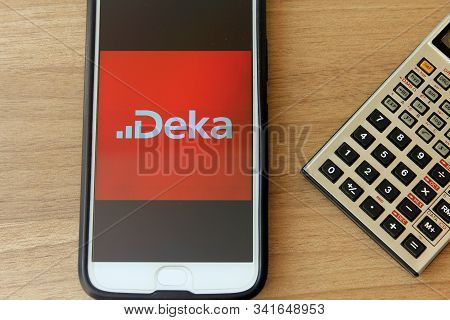 Rio De Janeiro, Brazil - December 22, 2019: Deka Bank Logo On The Mobile Screen. It Is A German Bank