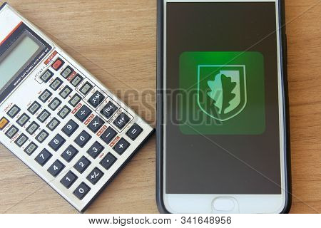 Rio De Janeiro, Brazil - December 22, 2019: Cec Bank Logo On The Mobile Screen. It Is A State Romani