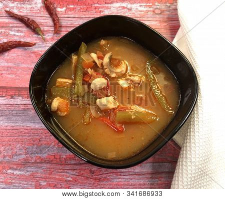 Traditional Hungarian Fish Soup 
