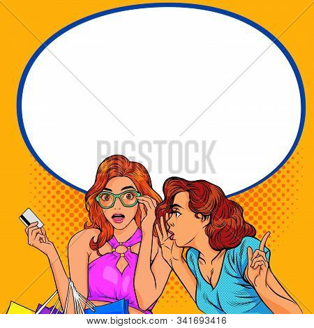 Pop Art Surprised Woman Face With Open Mouth.sexy Surprised Blonde Pop Art Woman With Wide Open Eyes