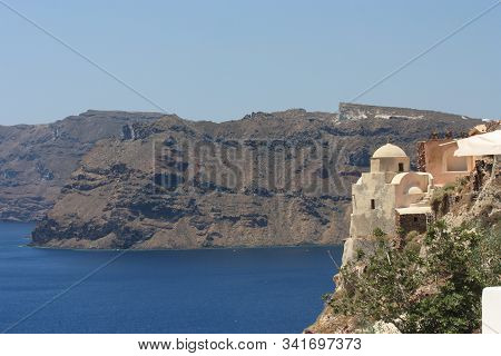 Beautiful View Of The Mountains,  Houses  And The Bay